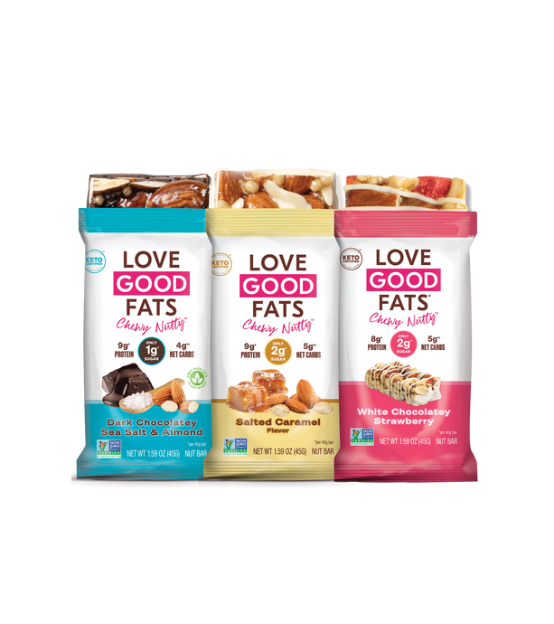 Love Good Fats Chewy Nutty Variety Pack Low Sugar | Low Carb | Keto Friendly